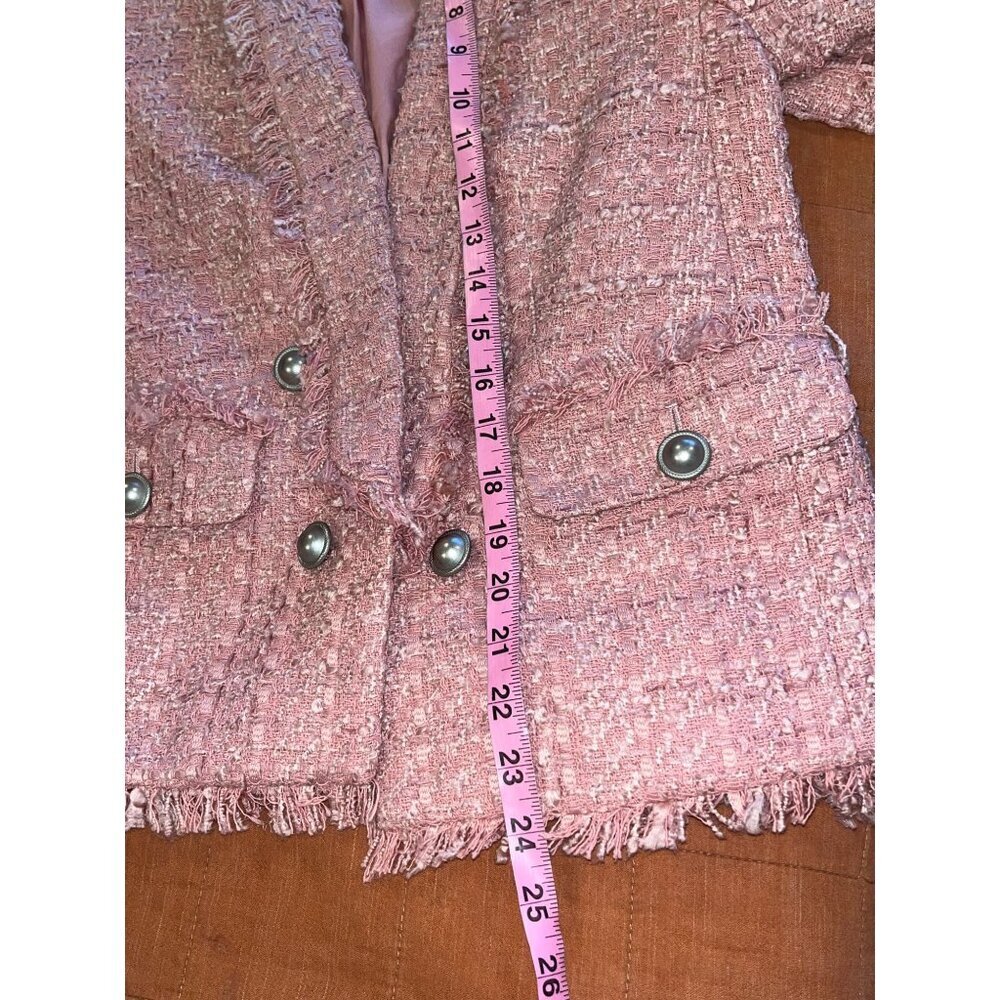 NWT Dusty Pink Tweed Jacket - Picture 9 of 10